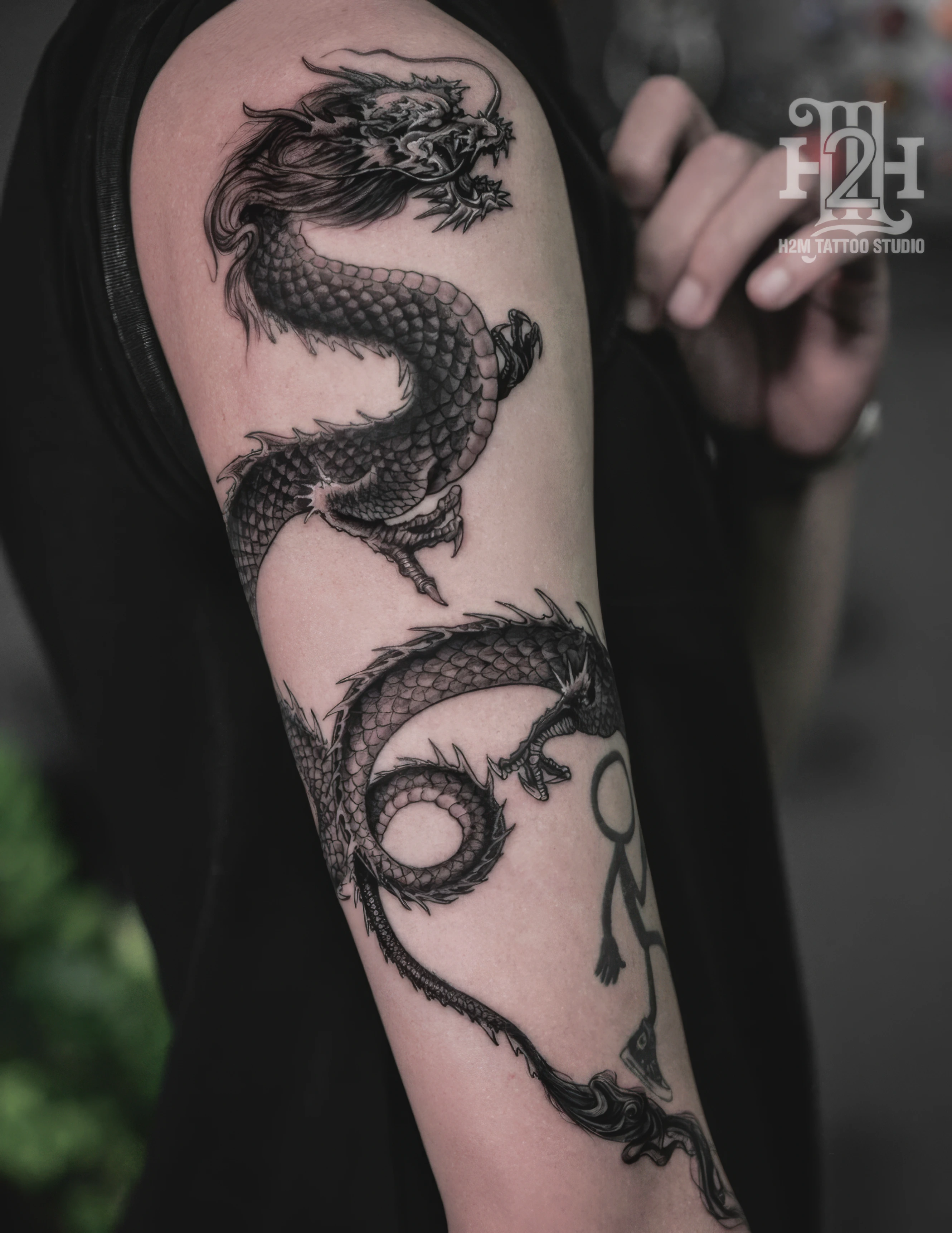 dragon small vietnamese tattoo