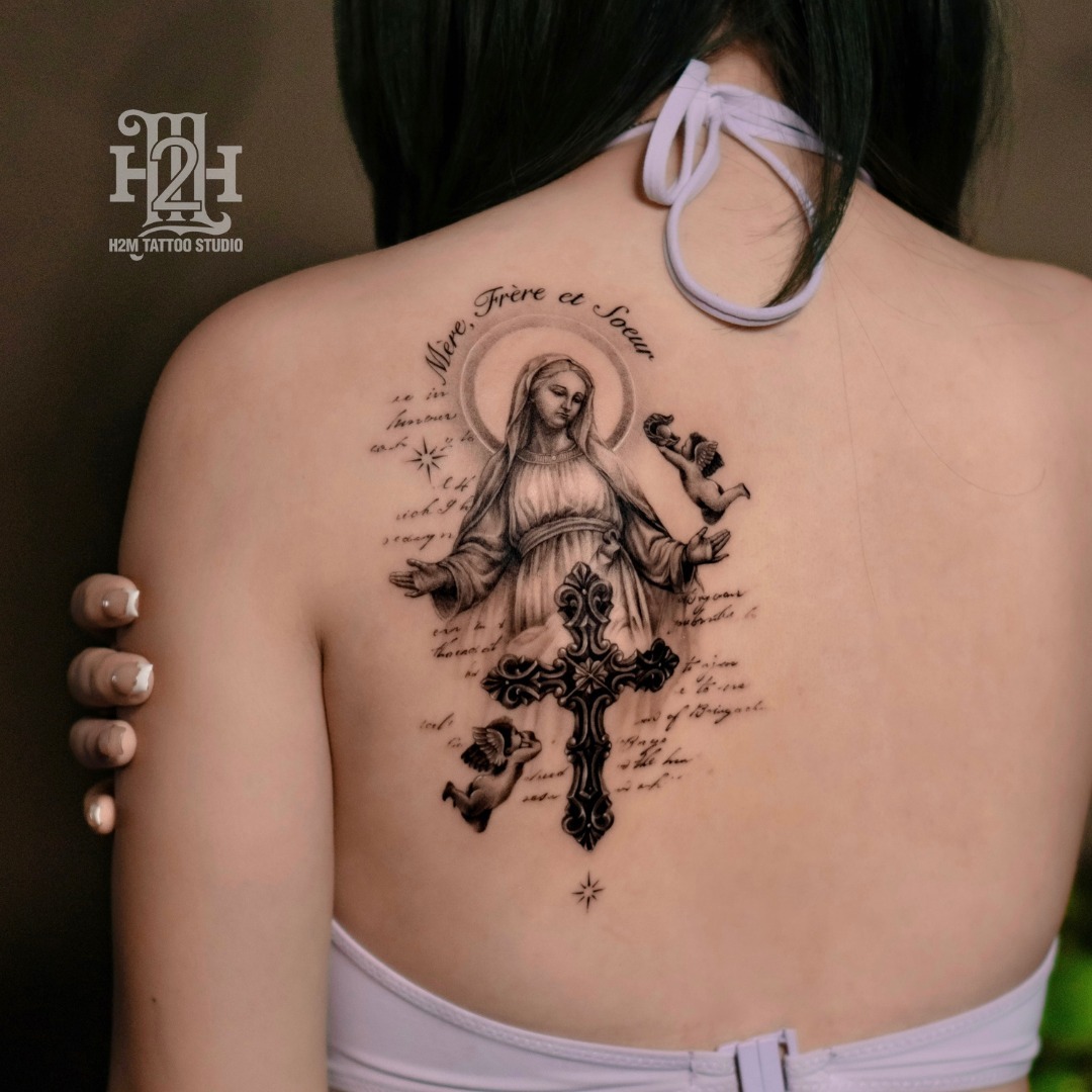 vị trí ít đau nhất để xăm hình