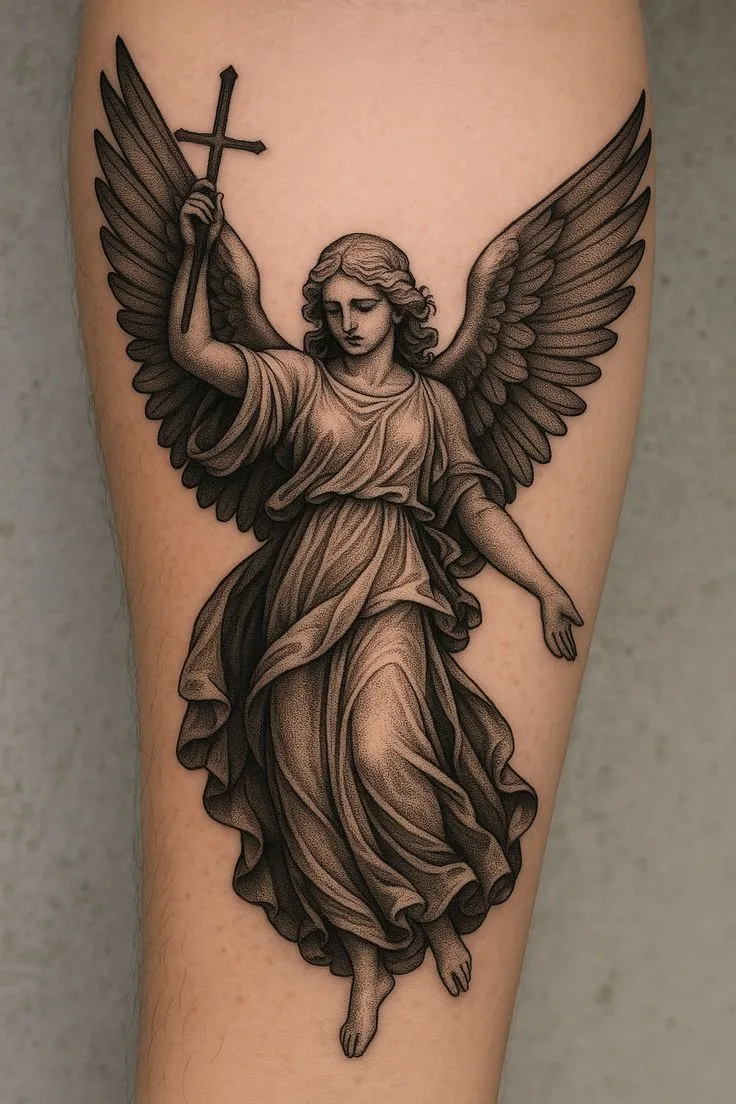 30+ Angel Tattoos Designs: A Symbol of Protection and Eternal Beauty from Heaven