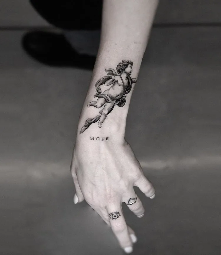 30+ Angel Tattoos Designs: A Symbol of Protection and Eternal Beauty from Heaven