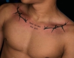 Collarbone Tattoos Men: Placement Guide, Pain & Designs