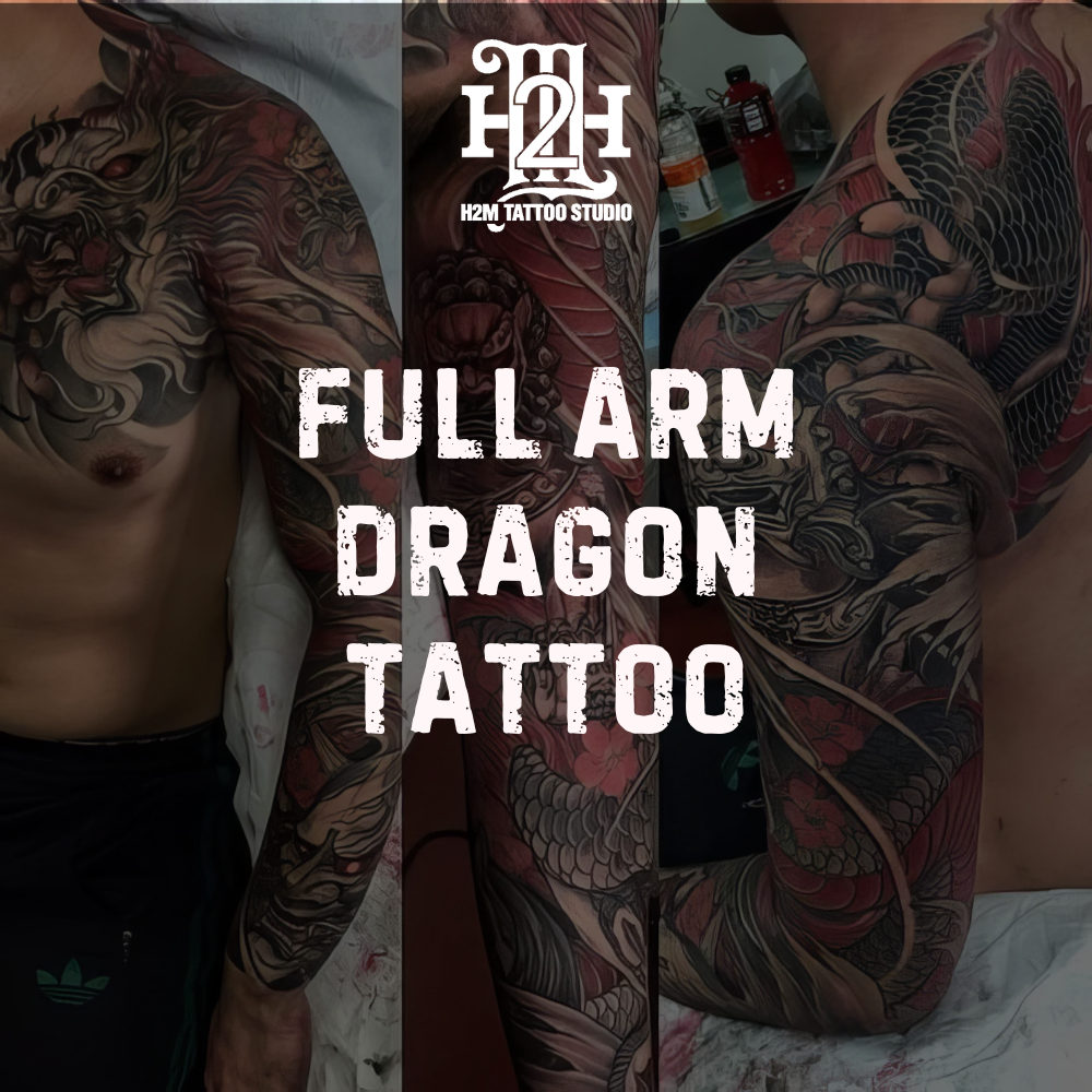 Top 20 Full Arm Dragon Tattoo Ideas With Stunning Designs