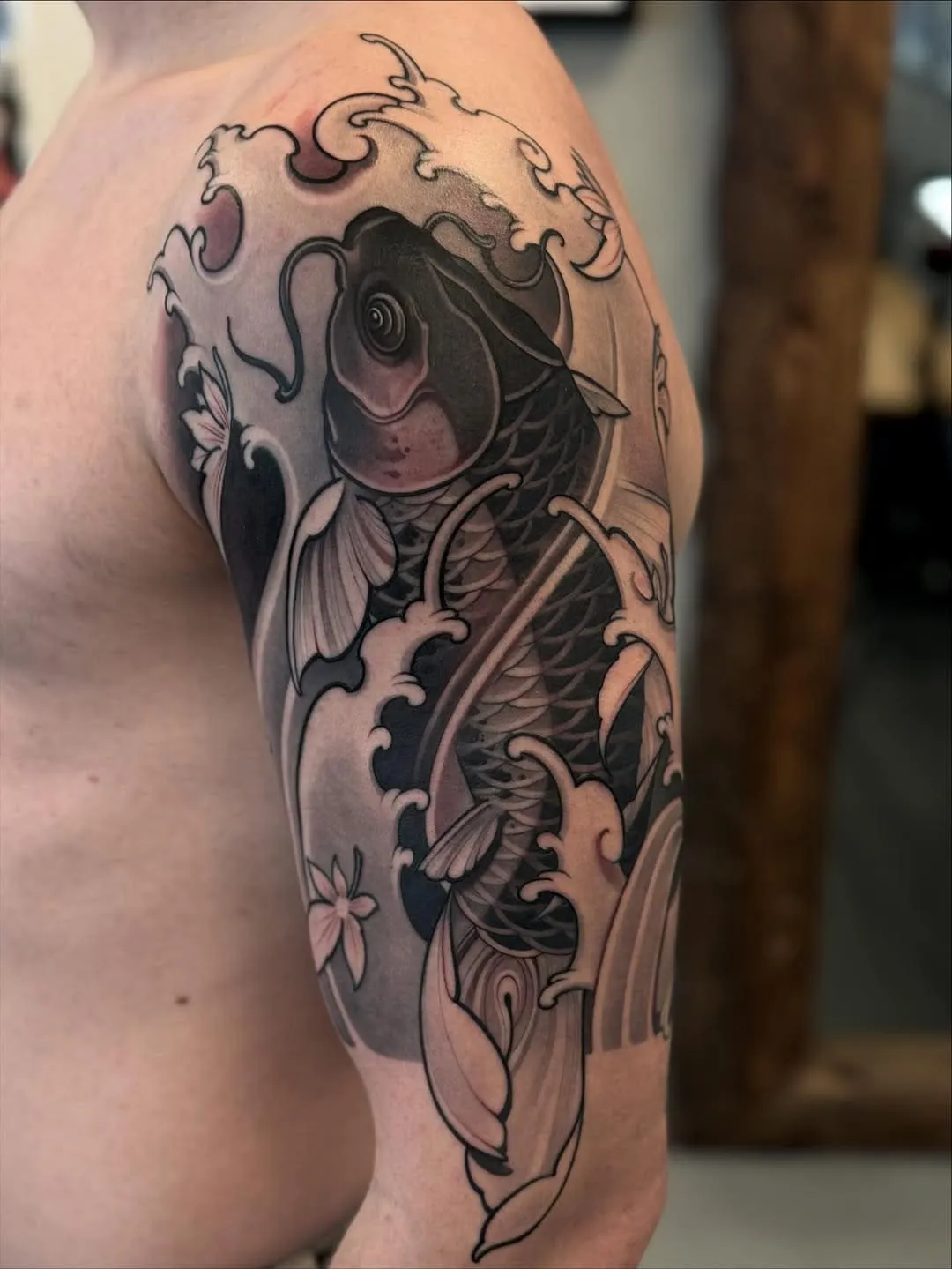 20+ Coolest Black And White Traditional Japanese Tattoo Ideas For 2025