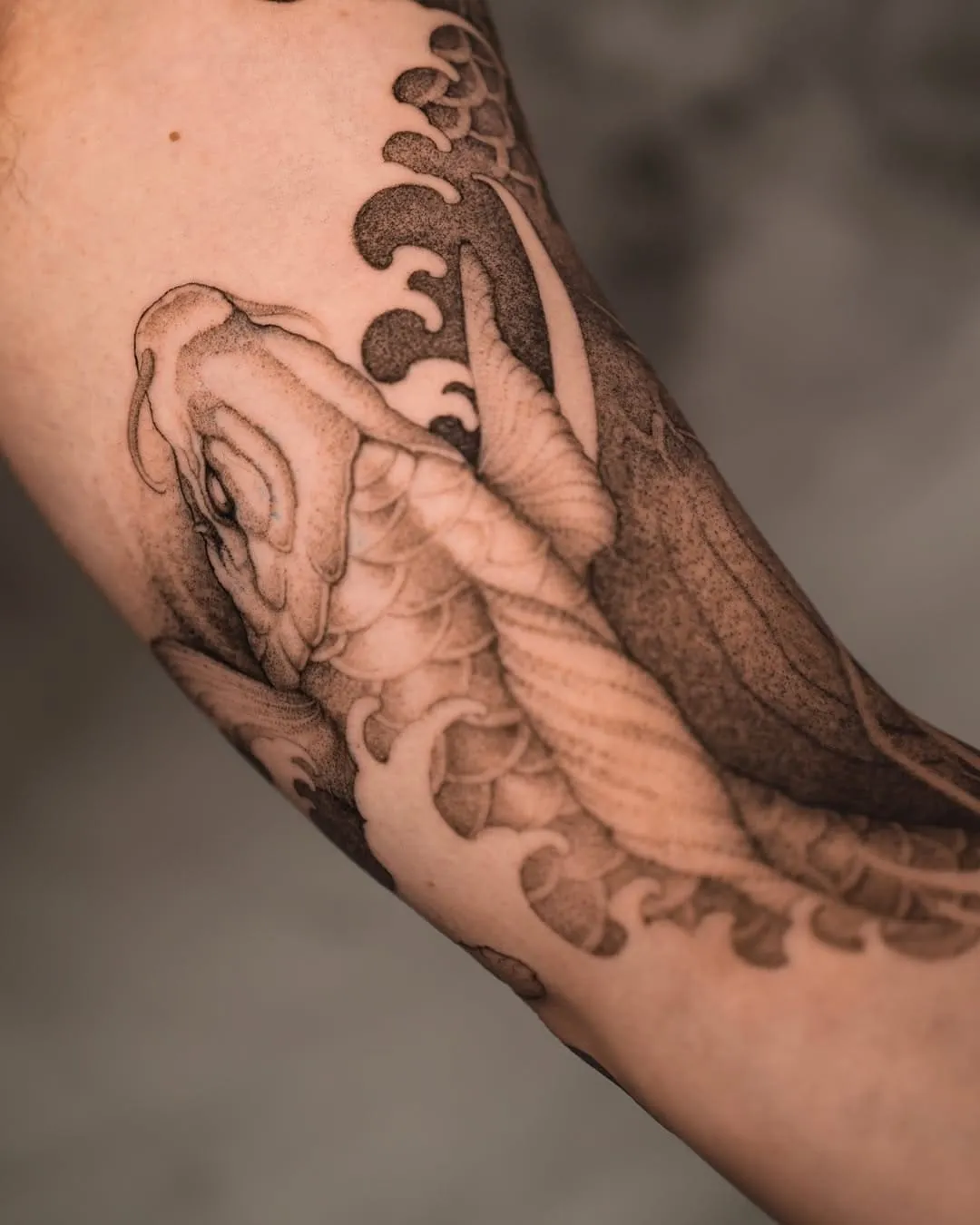 20+ Coolest Black And White Traditional Japanese Tattoo Ideas For 2025