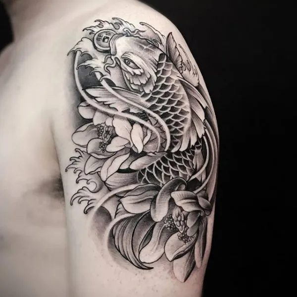 Top 15+ Mẫu Hình Xăm Cá Chép Nhật Cổ Đa Phong Cách