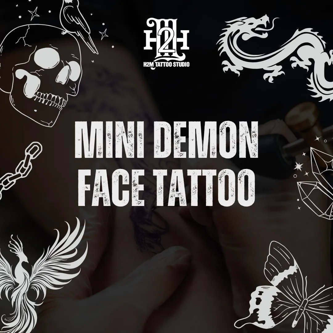 Top 20+ Mini Demon Face Tattoo Designs: Subtle Protective Symbols and Embrace of Feminine Strength