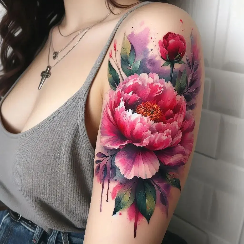 50+ Beautiful Peony Tattoo Ideas Suitable For All Tattoo Locations