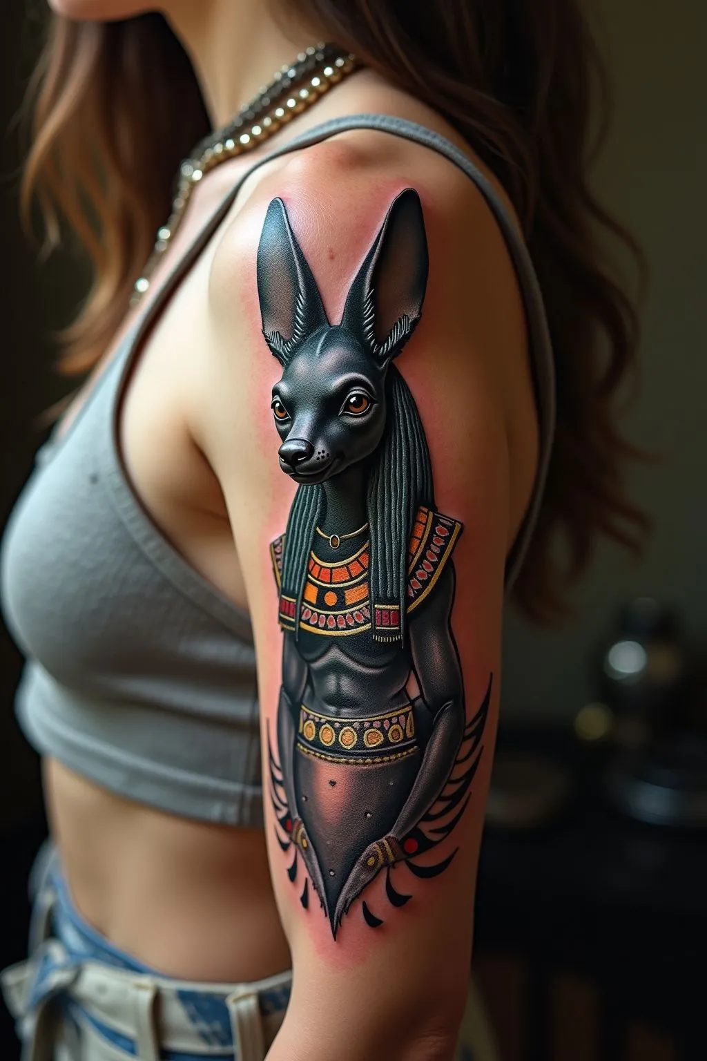 6+ Mẫu Hình Xăm Thần Ai Cập Anubis Độc Đáo 2026