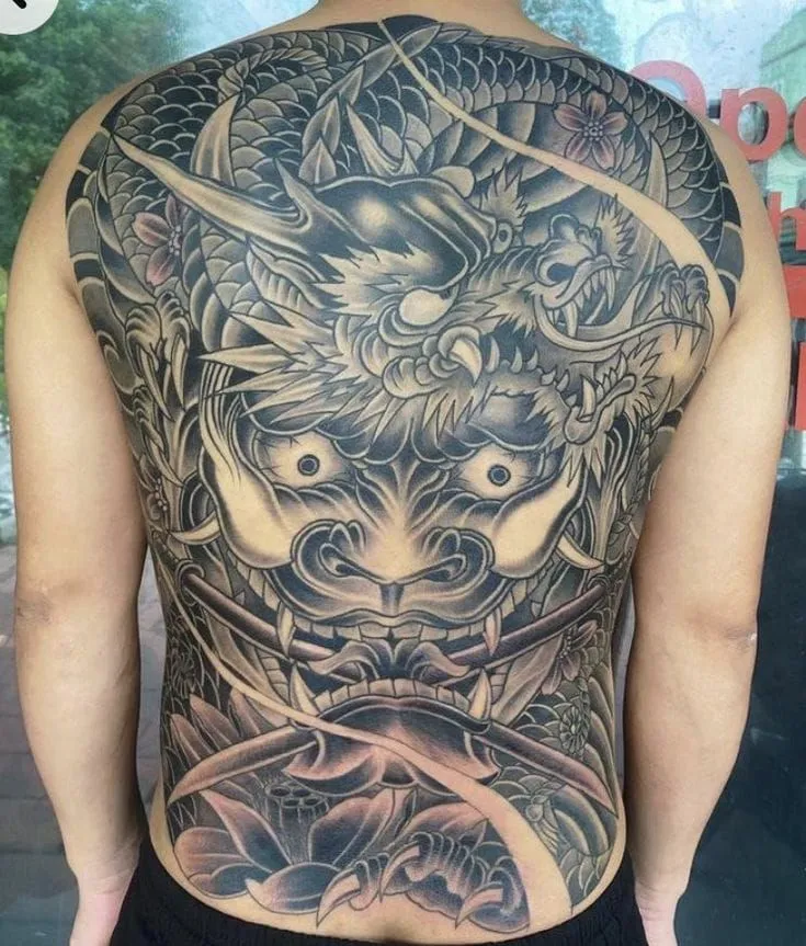 7+ Best Black And White Demon Face Tattoo Designs For 2026