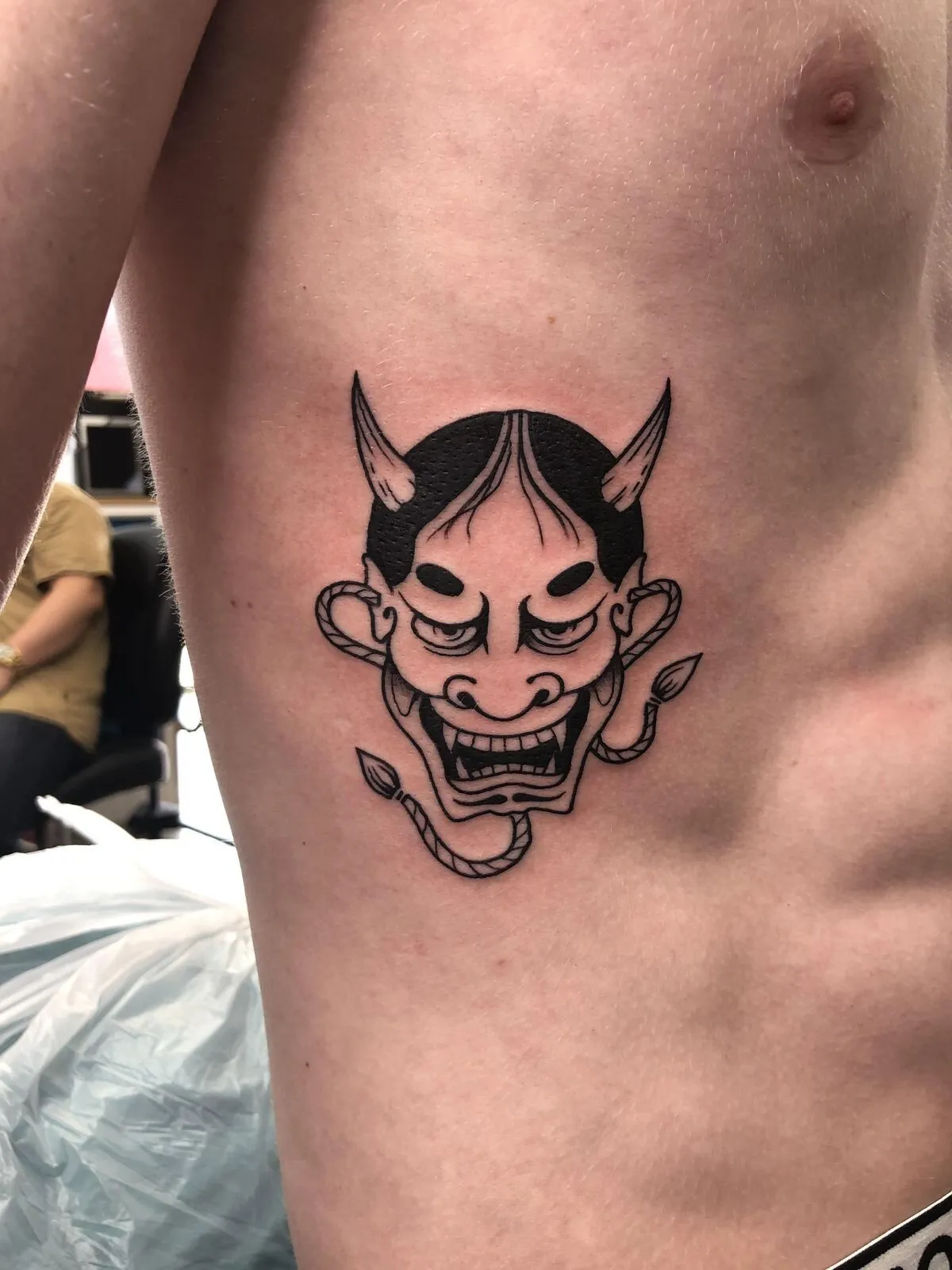 7+ Best Black And White Demon Face Tattoo Designs For 2026