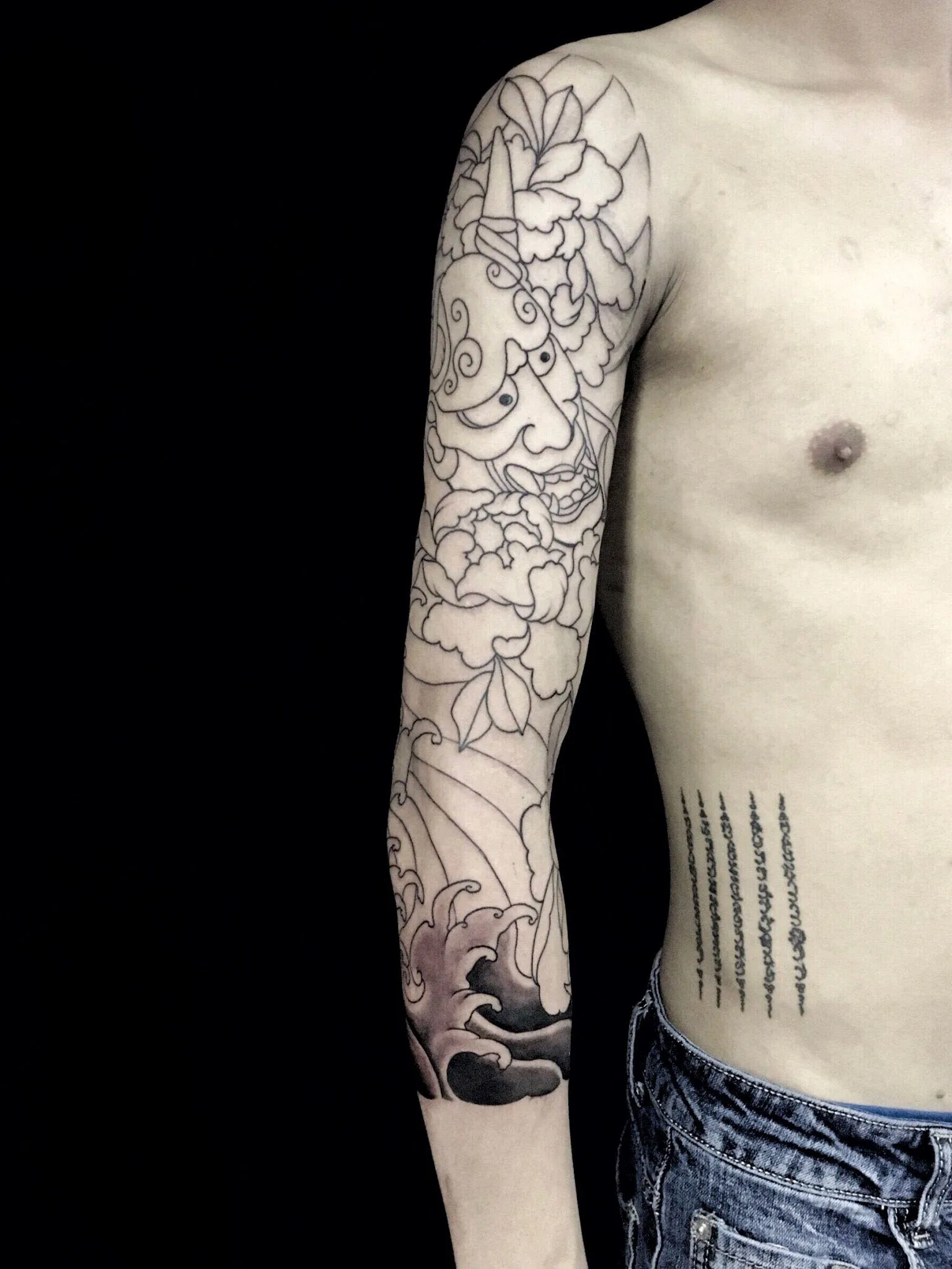 7+ Best Black And White Demon Face Tattoo Designs For 2026