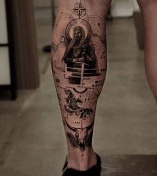 Calf Tattoos for Men 25+ Bold Ideas & Best Tattoo Studio in Hanoi