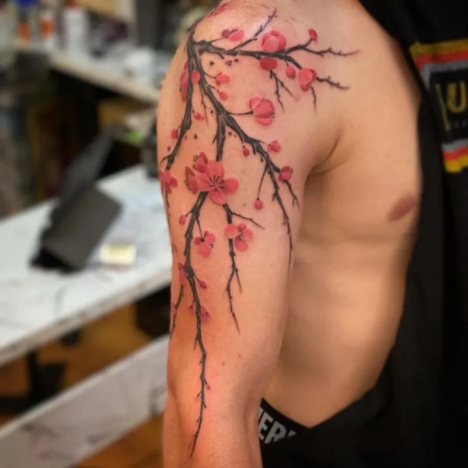 Cherry Blossom Tattoo Men: Meanings, Styles & Top Design Ideas