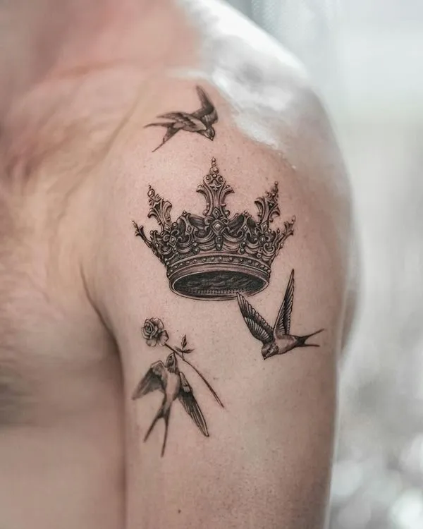 30+ Crown Tattoos Designs: Symbols of Power, Confidence, and Self-Reliance