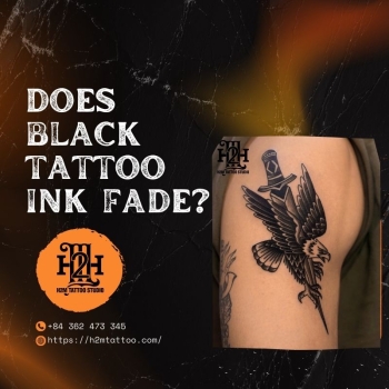 Hình xăm mực đen có phai không? Sự thật và bí quyết giữ hình xăm bền màu từ H2M Tattoo Studio