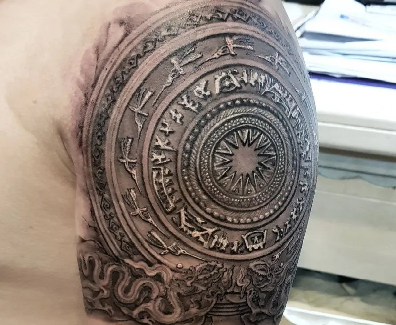 50+ Best Dong Son Drum Tattoo Designs With Impressive Meanings