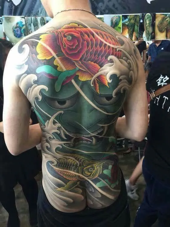 8+ Iconic Combinations for a Full Back Demon Face Tattoo