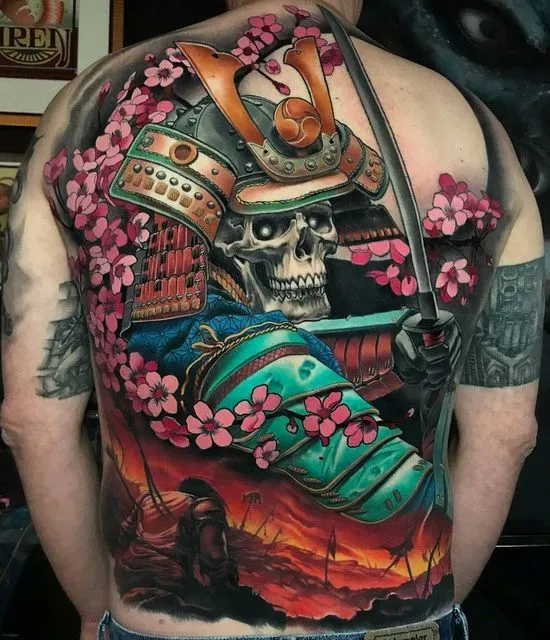 8+ Iconic Combinations for a Full Back Demon Face Tattoo