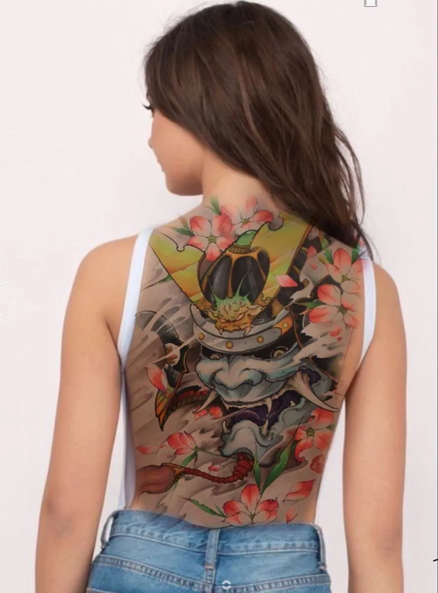 8+ Iconic Combinations for a Full Back Demon Face Tattoo