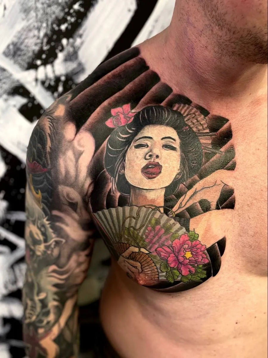 5+ Phong Cách Hình Xăm Ngực Nhật Cổ Đẹp Nhất 2026