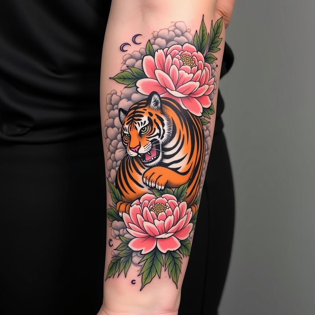Top 4 most Japanese Tiger Tattoos beautiful design styles.