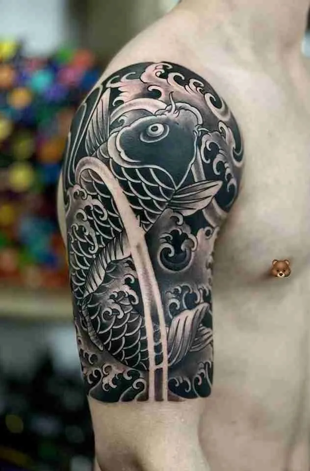 Top 9 Most Exquisite Koi Fish Tattoo Black and White Designs for 2026