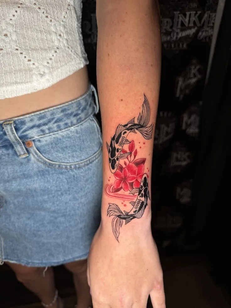 50+ Koi Fish Tattoo Sleeve for Men & Women Full Arm Designs