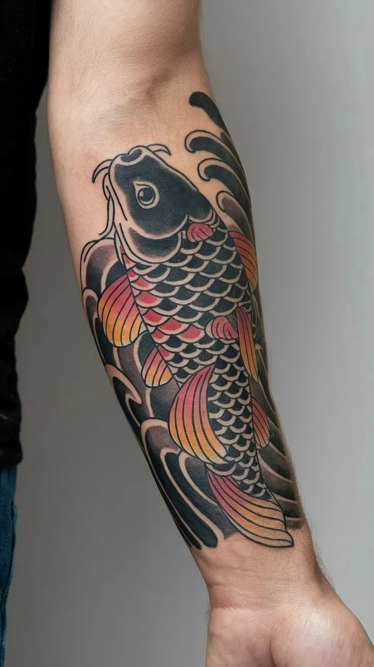 50+ Koi Fish Tattoo Sleeve for Men & Women Full Arm Designs