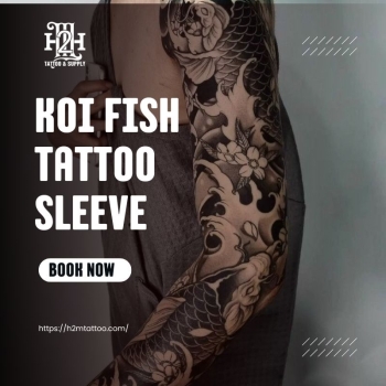 50+ Koi Fish Tattoo Sleeve for Men & Women Full Arm Designs