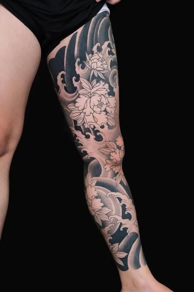 5+ Iconic Style in Leg Japanese Tattoos to Represent Your Strength