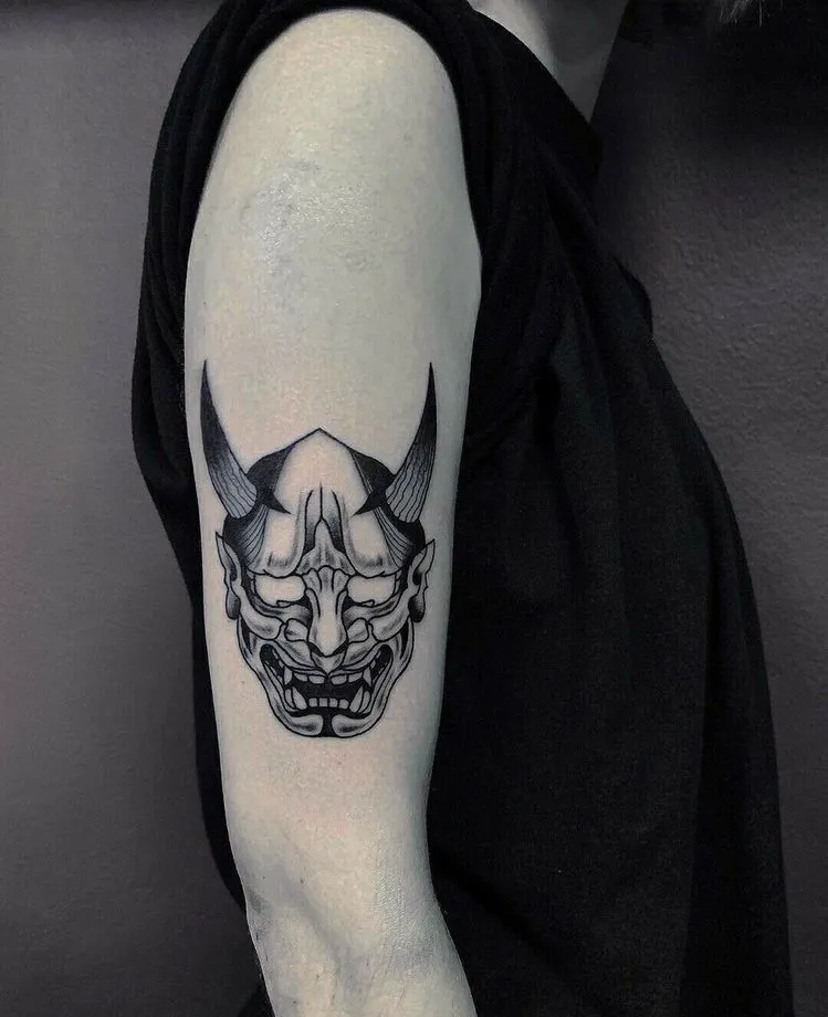 Top 20+ Mini Demon Face Tattoo Designs: Subtle Protective Symbols and Embrace of Feminine Strength