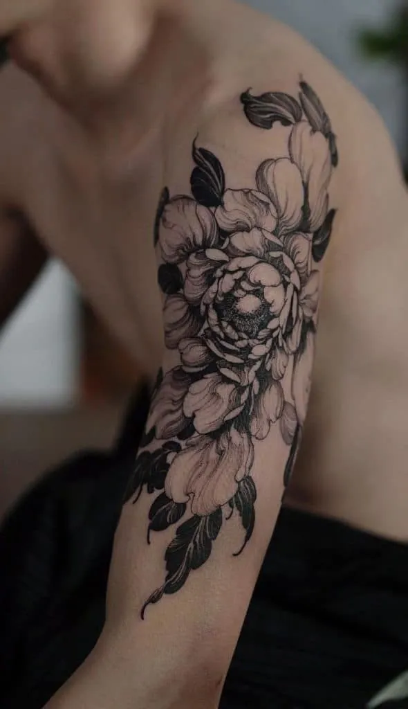 Peony Tattoo Men: Meaning, 7 Best Styles & Placement Guide