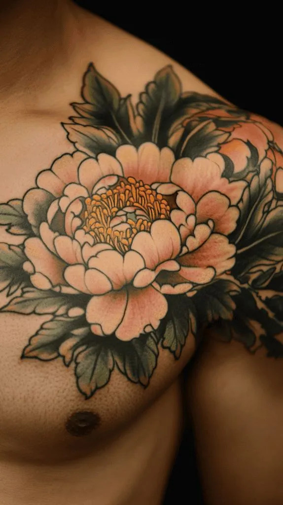 Peony Tattoo Men: Meaning, 7 Best Styles & Placement Guide
