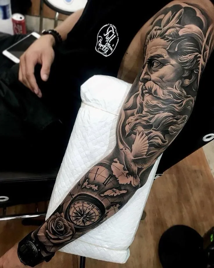 8+ Mẫu Hình Xăm Thần Poseidon Sức Mạnh Đại Dương Và Sự Tự Do Bất Tận