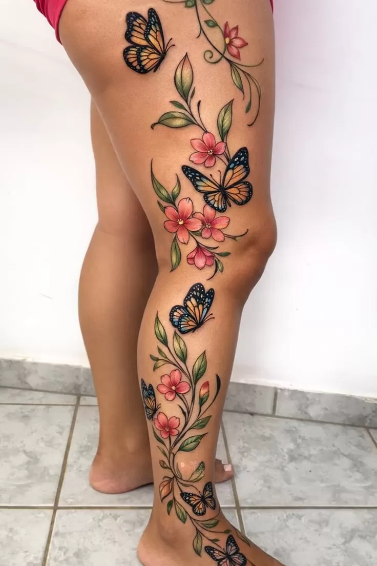 15+ Sleeve Tattoos Leg For Women: Captivating Designs