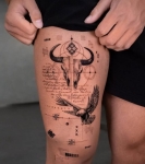 Thigh Tattoo Men – Designs, Placement & What to Expect